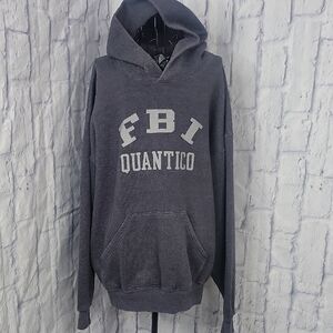 Soffe FBI Quantico Gray Men's Hoodie‎ Sweatshirt XL